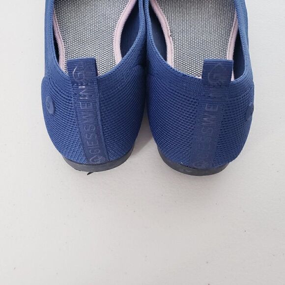 Giesswein Ballet Knit Flats Size EU 40 Dark Blue Washable Comfort - Picture 3 of 9